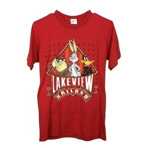 VTG 90s Warner Brothers Looney Tunes Bugs Daffy Tasmanian Devil Velva Sheen Tee